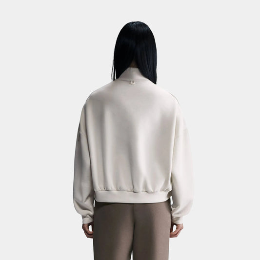 24.7 ImpossiblySoft Dri Fit Oversized Half Zip Womens Jacket in Light Orewood Brown / Light Iron Ore — view 2 of 4