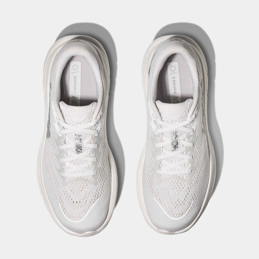 Rincon 4 Womens Running Shoes (White/Silver) — view 2 of 3