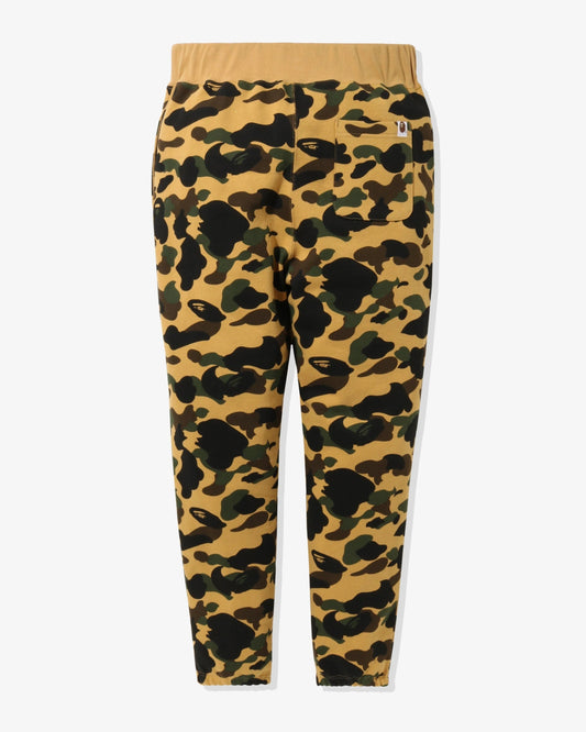 BAPE 1st Camo Ape Head Patched Sweat Pants - Yellow Camo — view 2 of 6