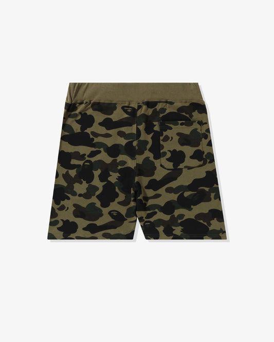 BAPE 1st Camo Sweat Shorts - Green Camo — view 2 of 4