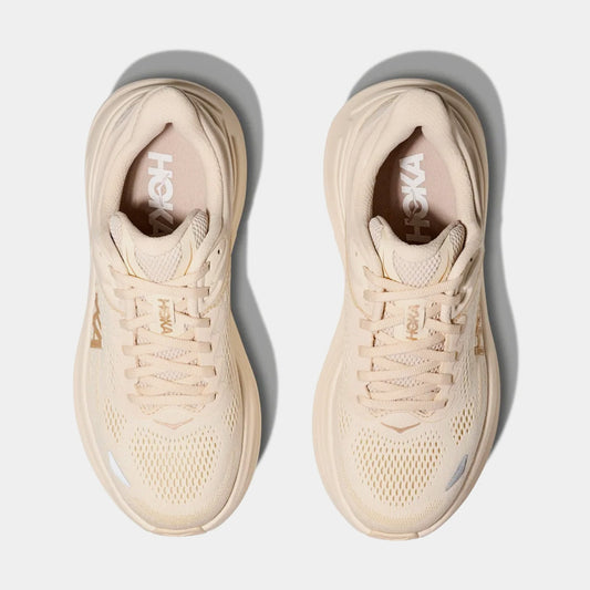 Bondi 9 Womens Running Shoes (Vanilla/Birch) — view 2 of 3