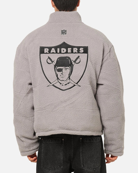 Mitchell & Ness Las Vegas Raiders Reversible Puffer Jacket Black — view 2 of 6