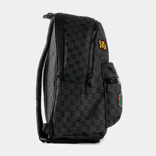Jam Monogram Mens Backpack (Black) — view 2 of 5