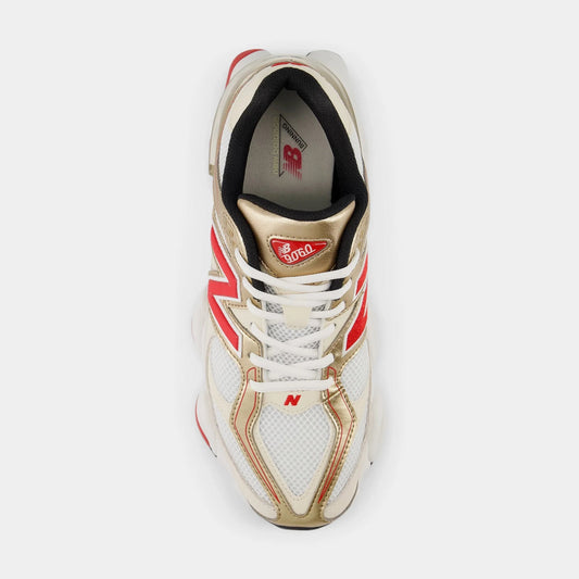 9060 Mens Lifestyle Shoes (Beige/Red) — view 1 of 4