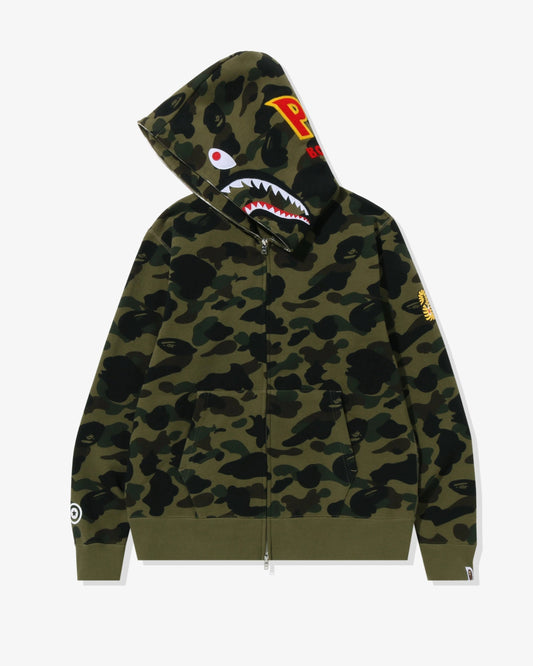 BAPE 1st Camo Shark Full Zip Hoodie - Green Camo — view 2 of 4