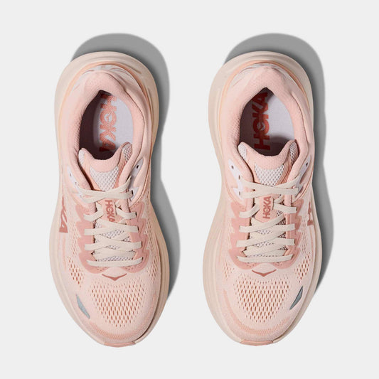 Bondi 9 Womens Running Shoes (Rose Latte/Rose Cream) — view 2 of 3