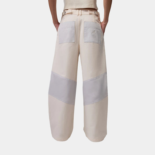 Flight '91 Wide Leg Baggy Womens Pants in Chalk / Vast Grey — view 2 of 4