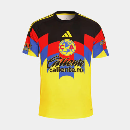 Club America Caliente Home Mens Jersey in Yellow / Black — view 1 of 4
