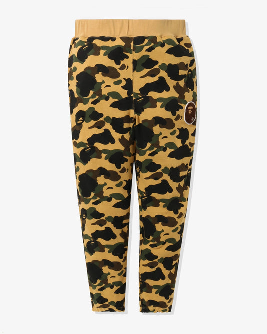BAPE 1st Camo Ape Head Patched Sweat Pants - Yellow Camo — view 1 of 6