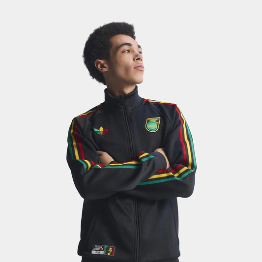 Jamaica x Bob Marley Originals Track Mens Jacket (Black) — view 1 of 4