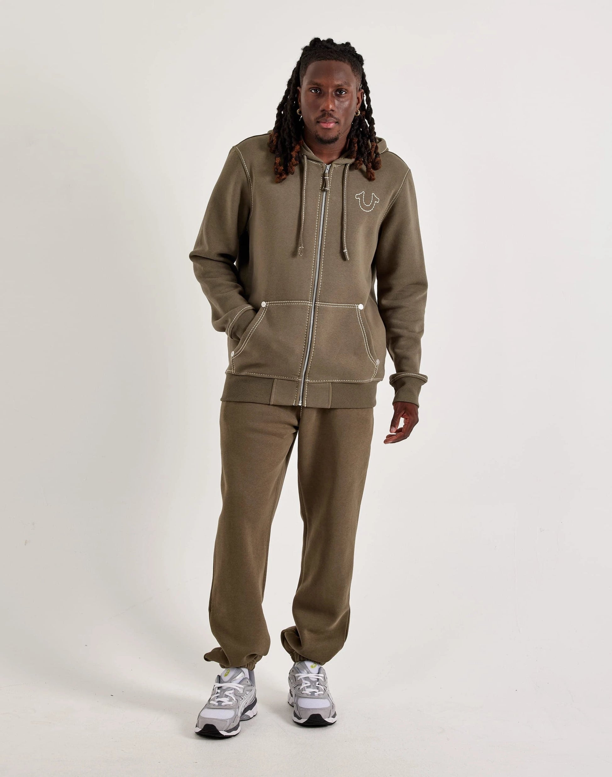 True Religion Big-T Full-Zip Fleece Hoodie — view 4 of 4