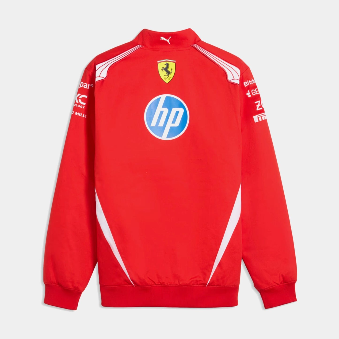 Scuderia Ferrari Replica Drivers Bomber Mens Jacket (Puma Red) — view 2 of 4