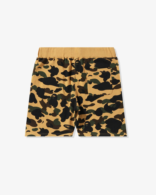 BAPE 1st Camo Sweat Shorts - Yellow Camo — view 2 of 4