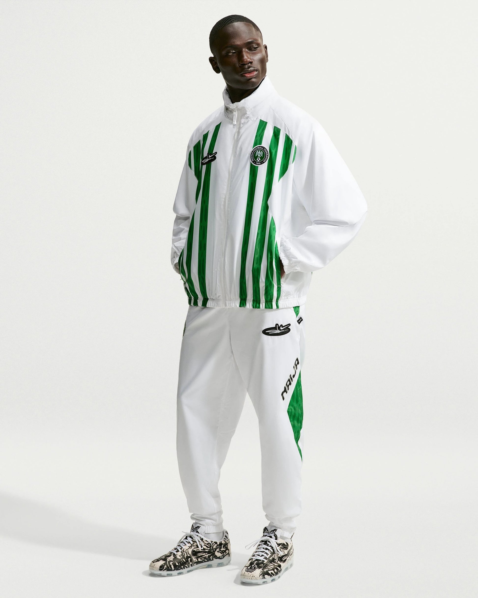 Nike x Slawn Ng Track Jacket - White/ Black — view 6 of 6