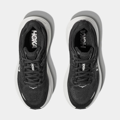 Bondi 9 Womens Running Shoes (Black/White/Black) — view 2 of 3