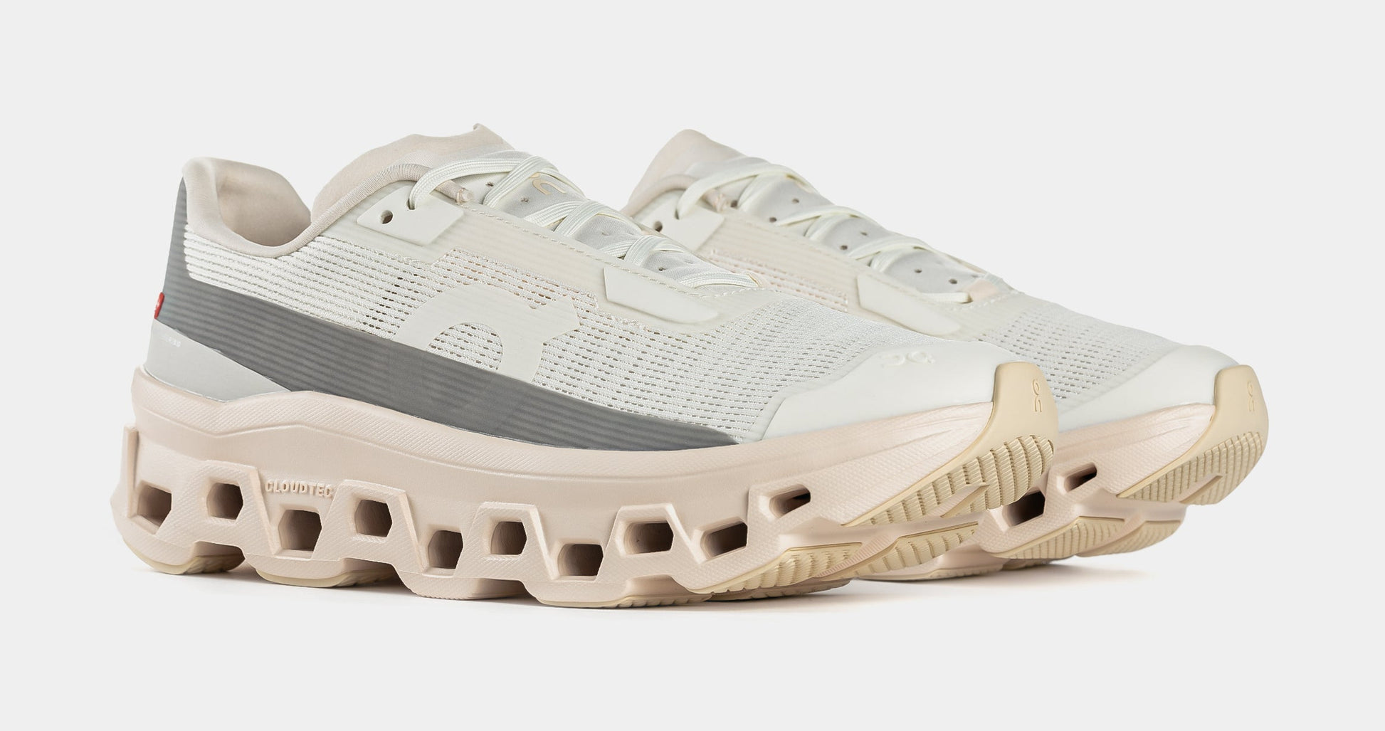 Cloudmonster Void Womens Running Shoes (Ivory/Seashell) — view 4 of 6