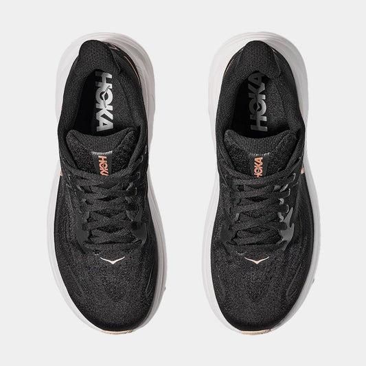 Clifton 10 Womens Running Shoes (Black/Rose Gold) — view 2 of 4