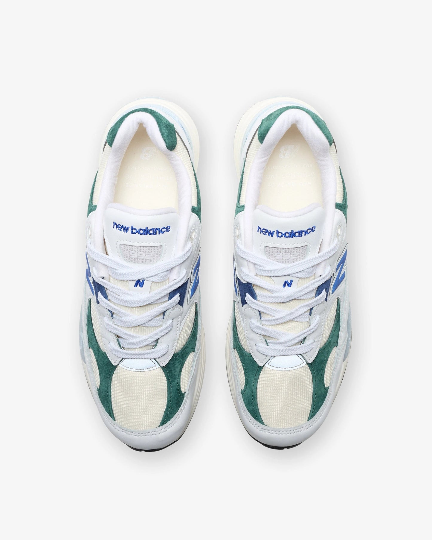 New Balance 992 'made In Usa' - White/ Marshgreen — view 4 of 5