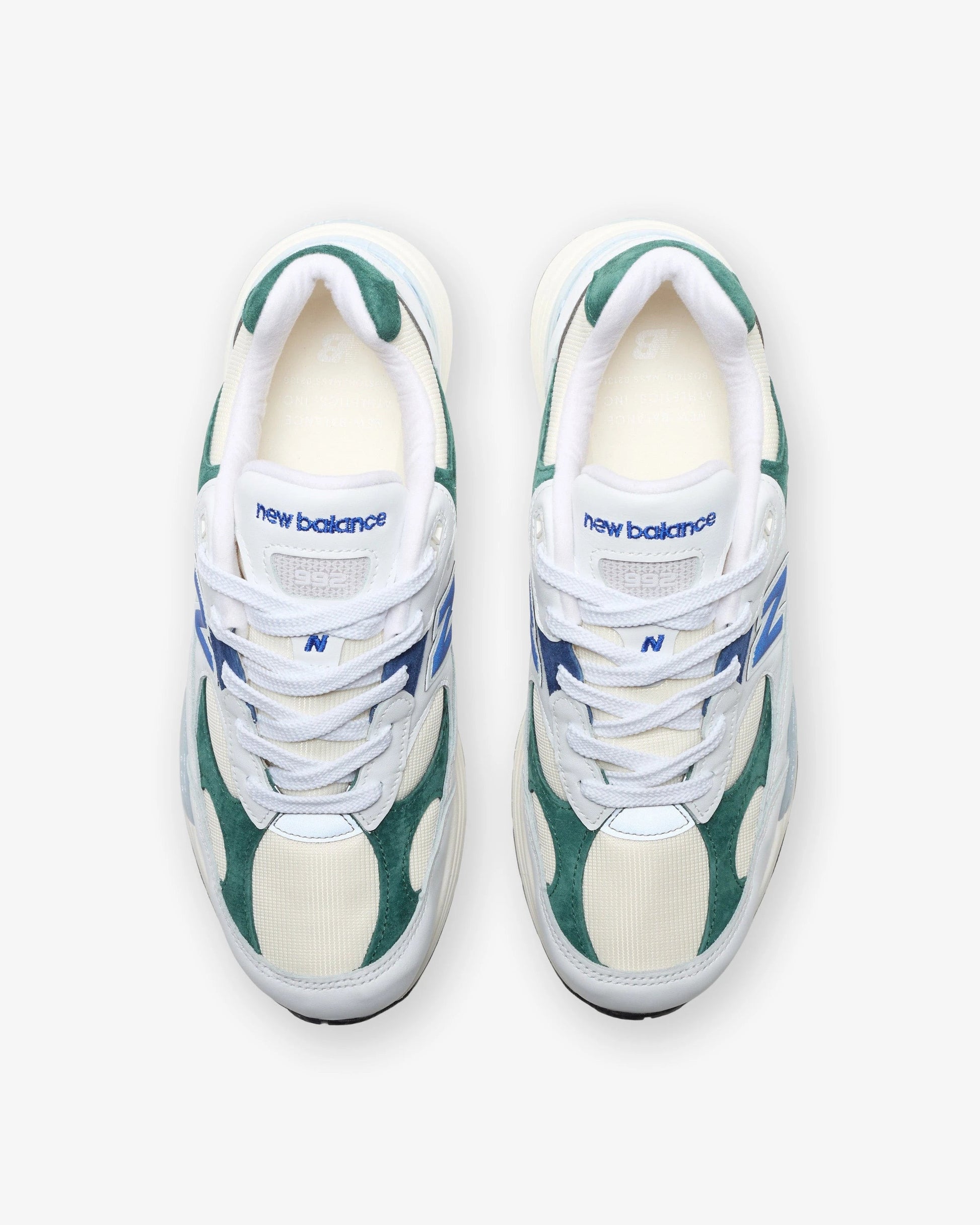 New Balance 992 'made In Usa' - White/ Marshgreen — view 4 of 5