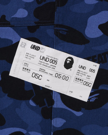 BAPE x UNDEFEATED Color Camo Flannel Pants - Navy — view 6 of 6