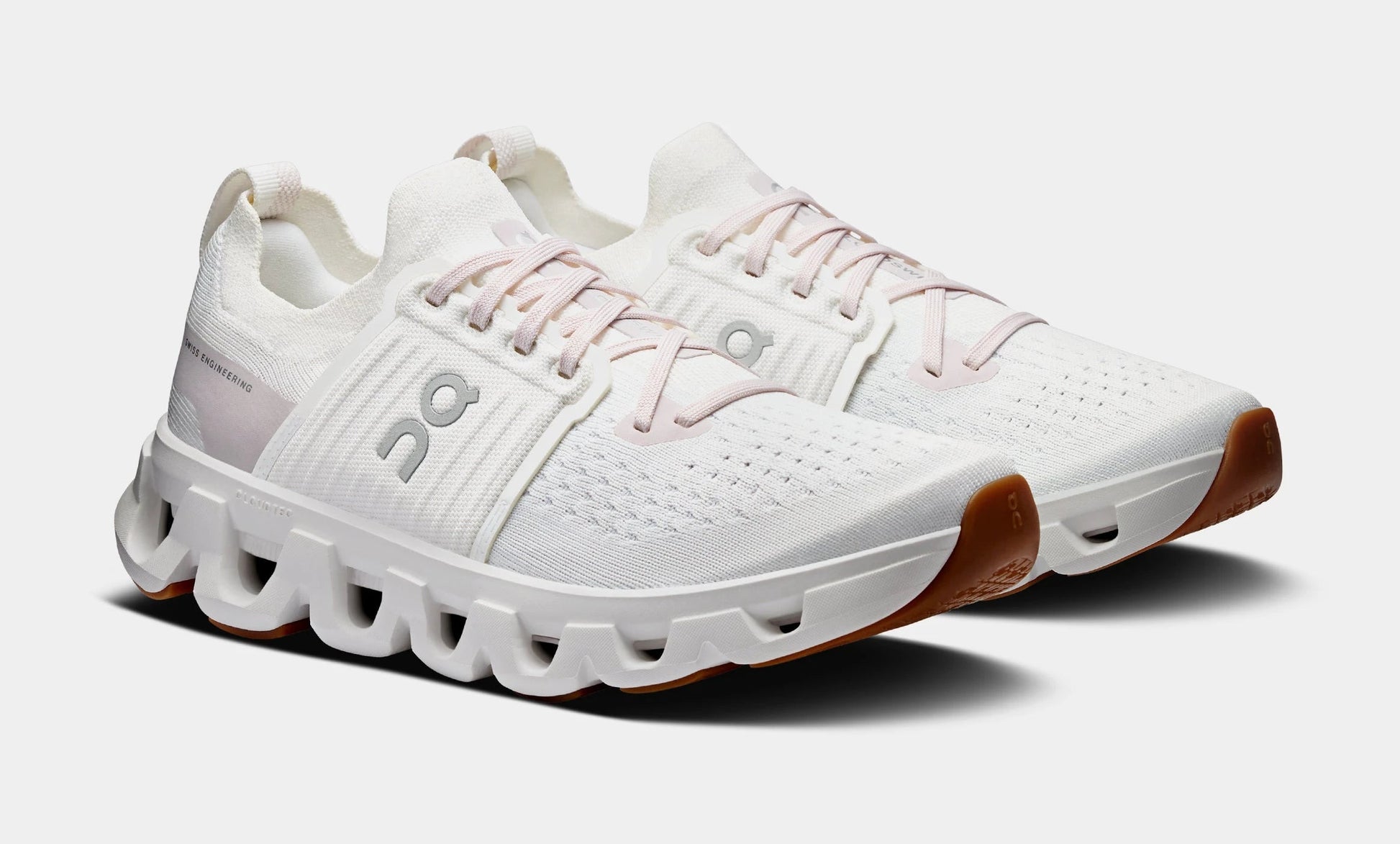 Cloudswift 4 Womens Running Shoes (White/White) — view 4 of 6