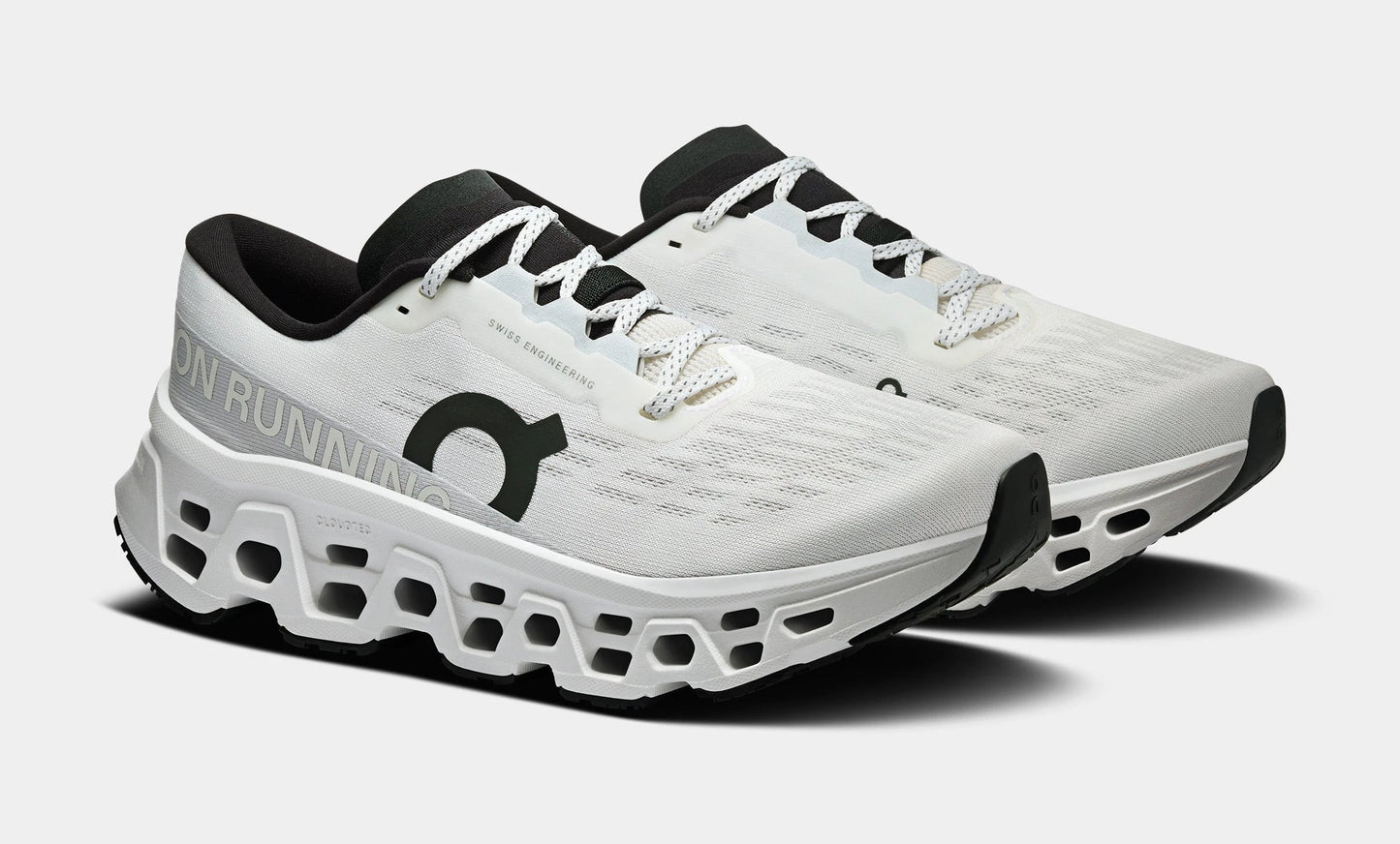 Cloudmonster 3 Womens Running Shoes (White) — view 4 of 4
