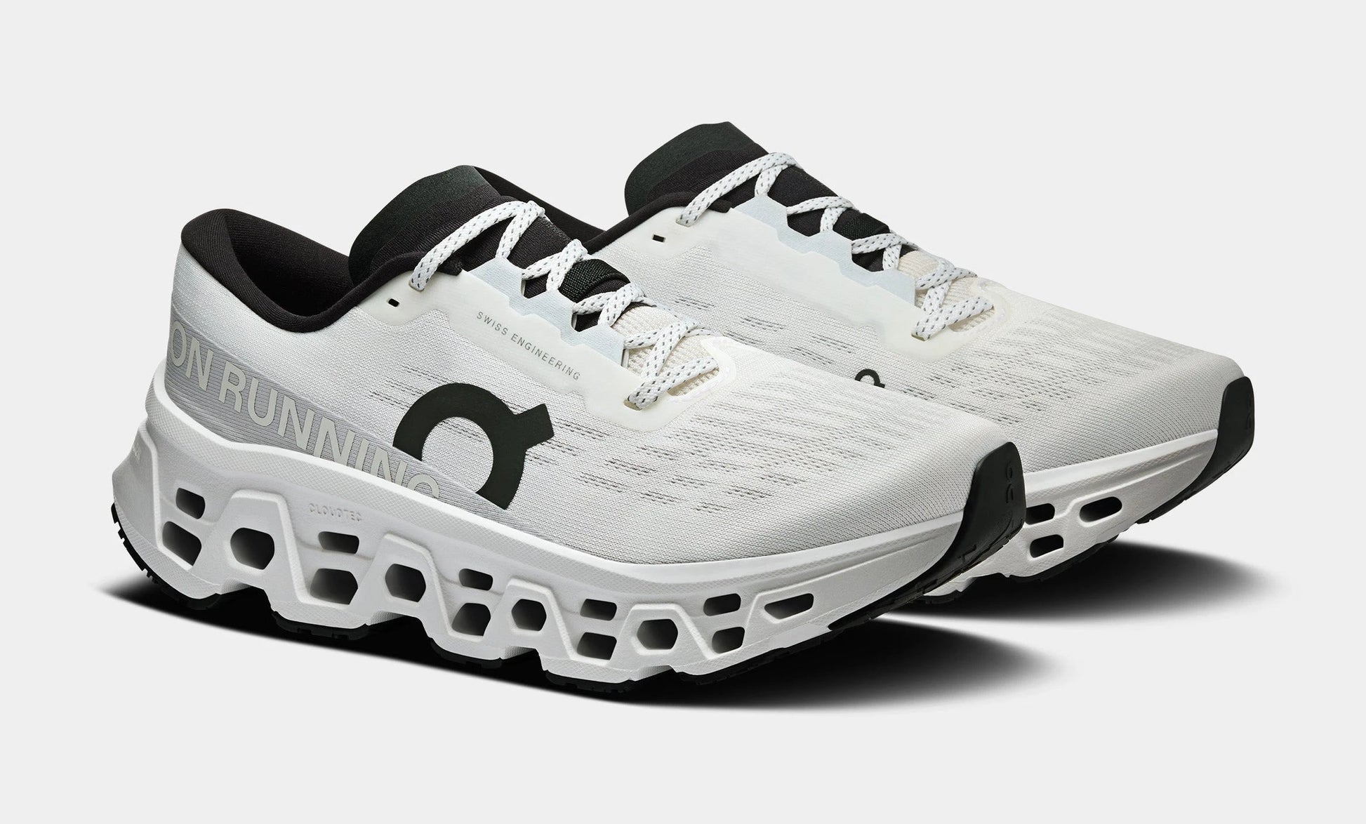 Cloudmonster 3 Womens Running Shoes (White) — view 4 of 4