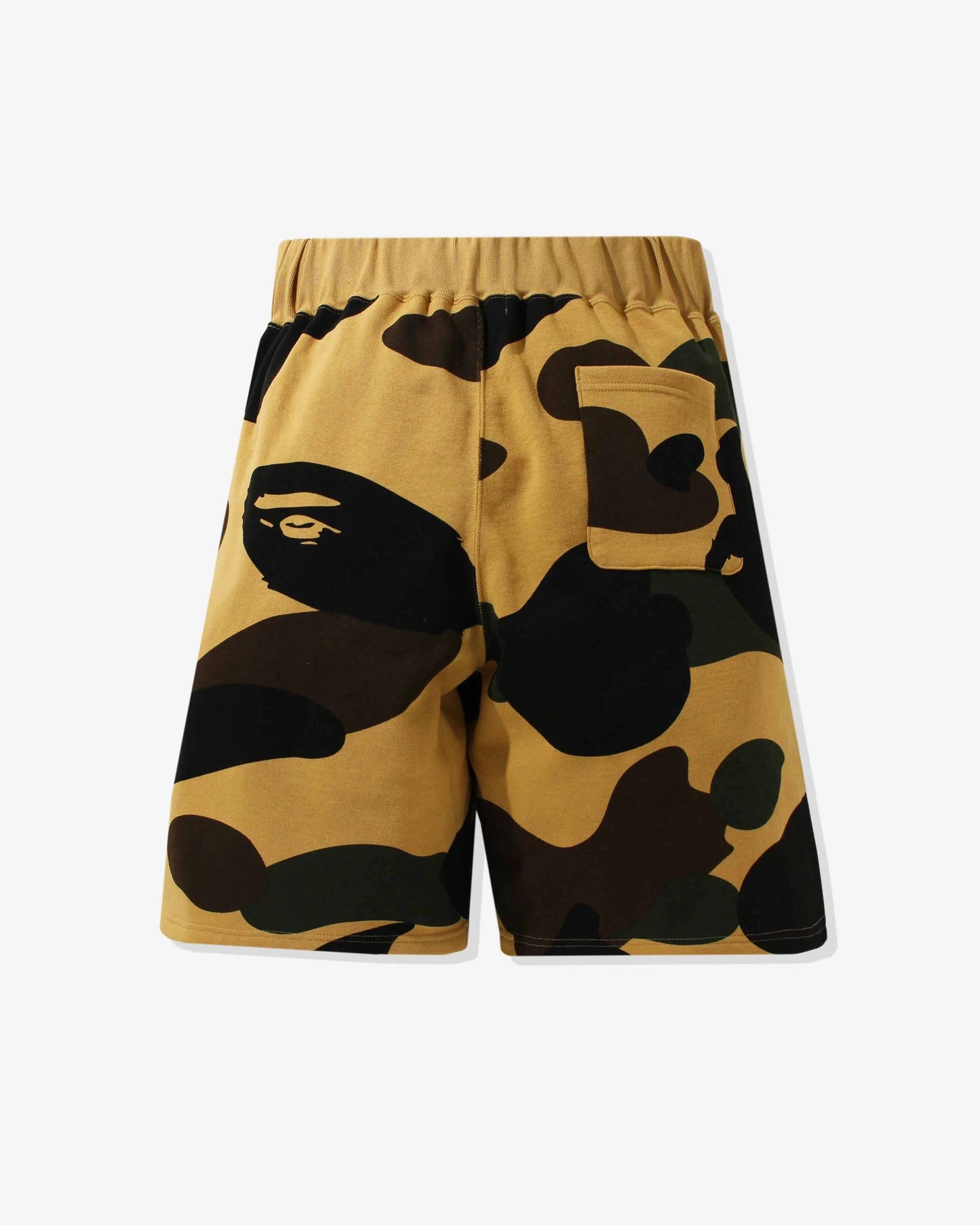 BAPE Giant 1st Camo Wide Fit Sweat Shorts - Yellow Camo — view 2 of 4