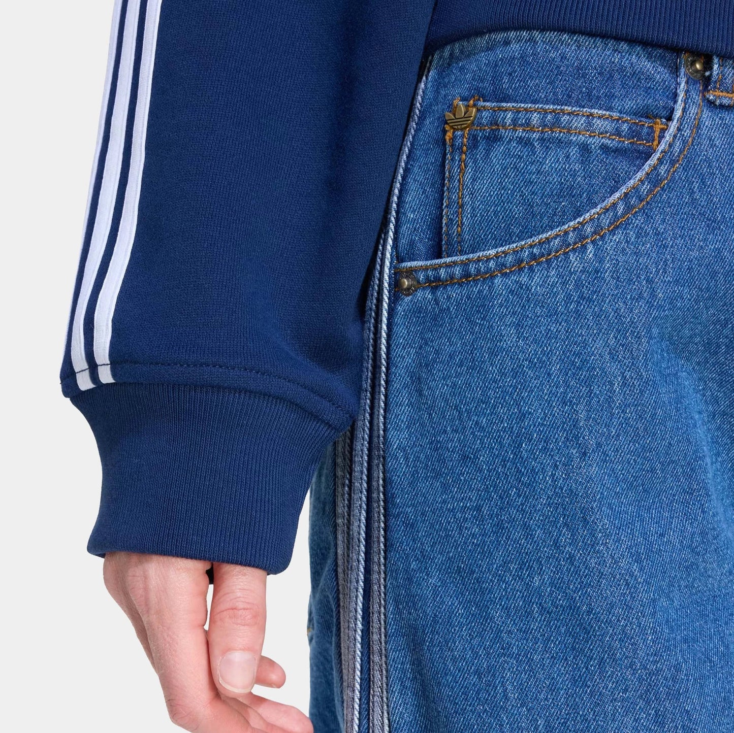 Denim Firebird Adilenium Track Womens Pants in Medium Vintage Denim — view 3 of 4