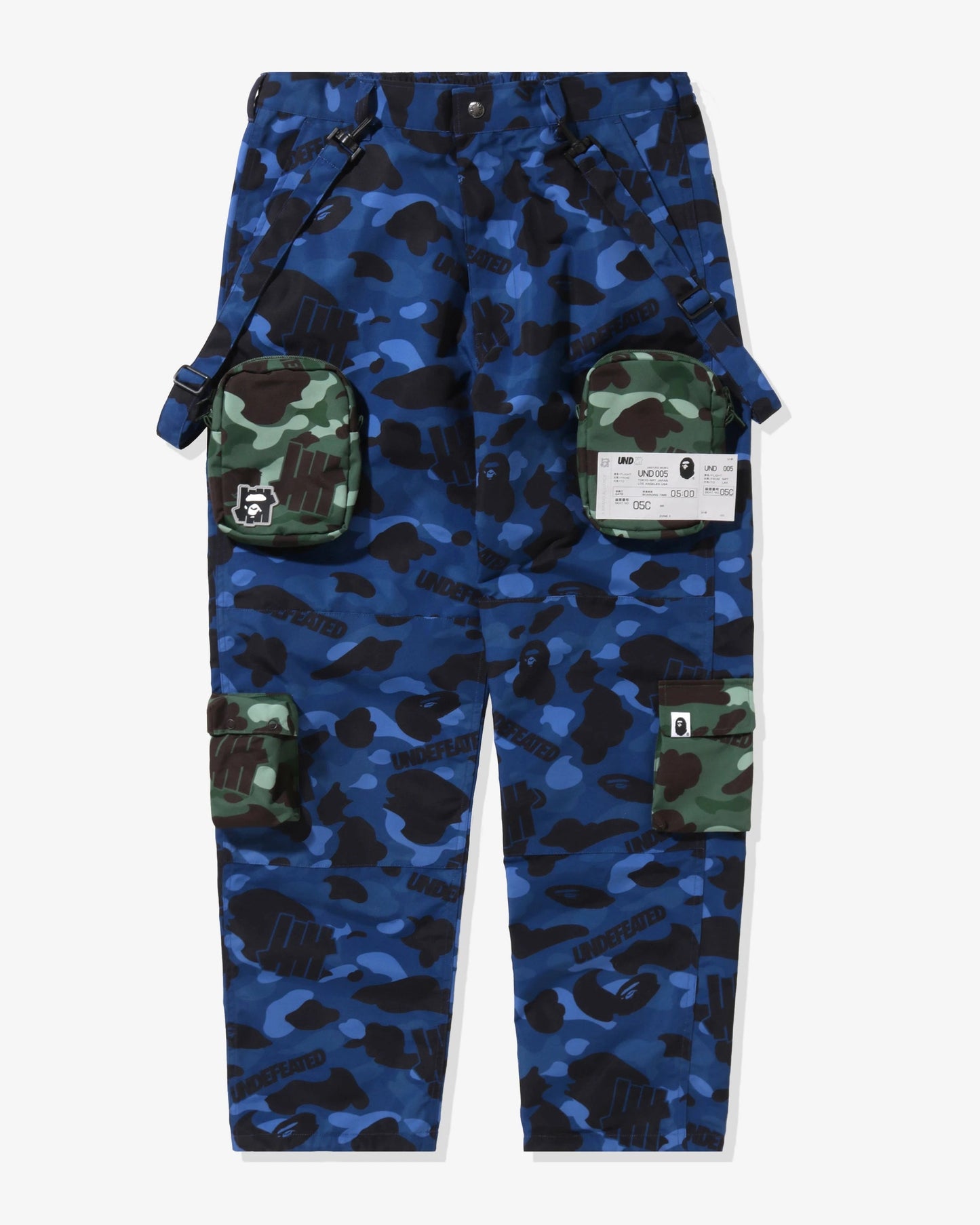 BAPE x UNDEFEATED Multi Pouch Pocket Pants - Navy — view 1 of 6