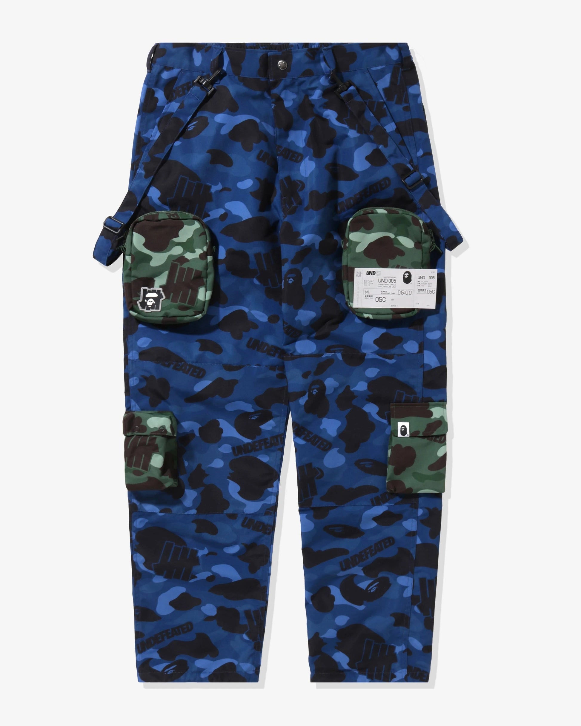 BAPE x UNDEFEATED Multi Pouch Pocket Pants - Navy — view 1 of 6