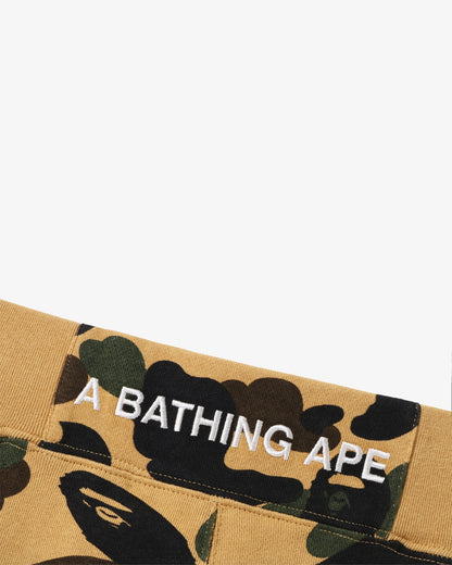 BAPE 1st Camo Sweat Shorts - Yellow Camo — view 3 of 4