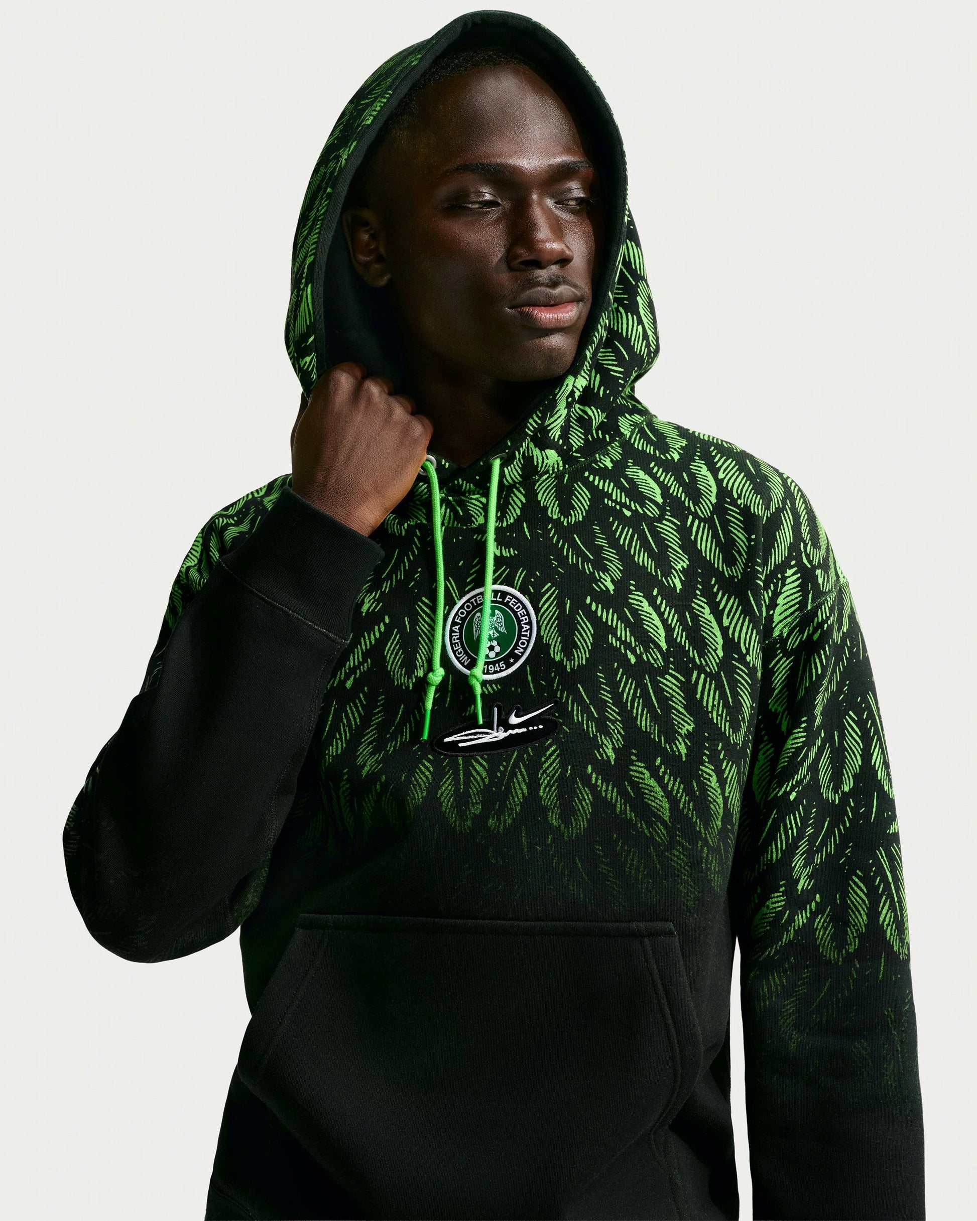 Nike x Slawn Ng Hoodie - Black/ Poison Green — view 1 of 6