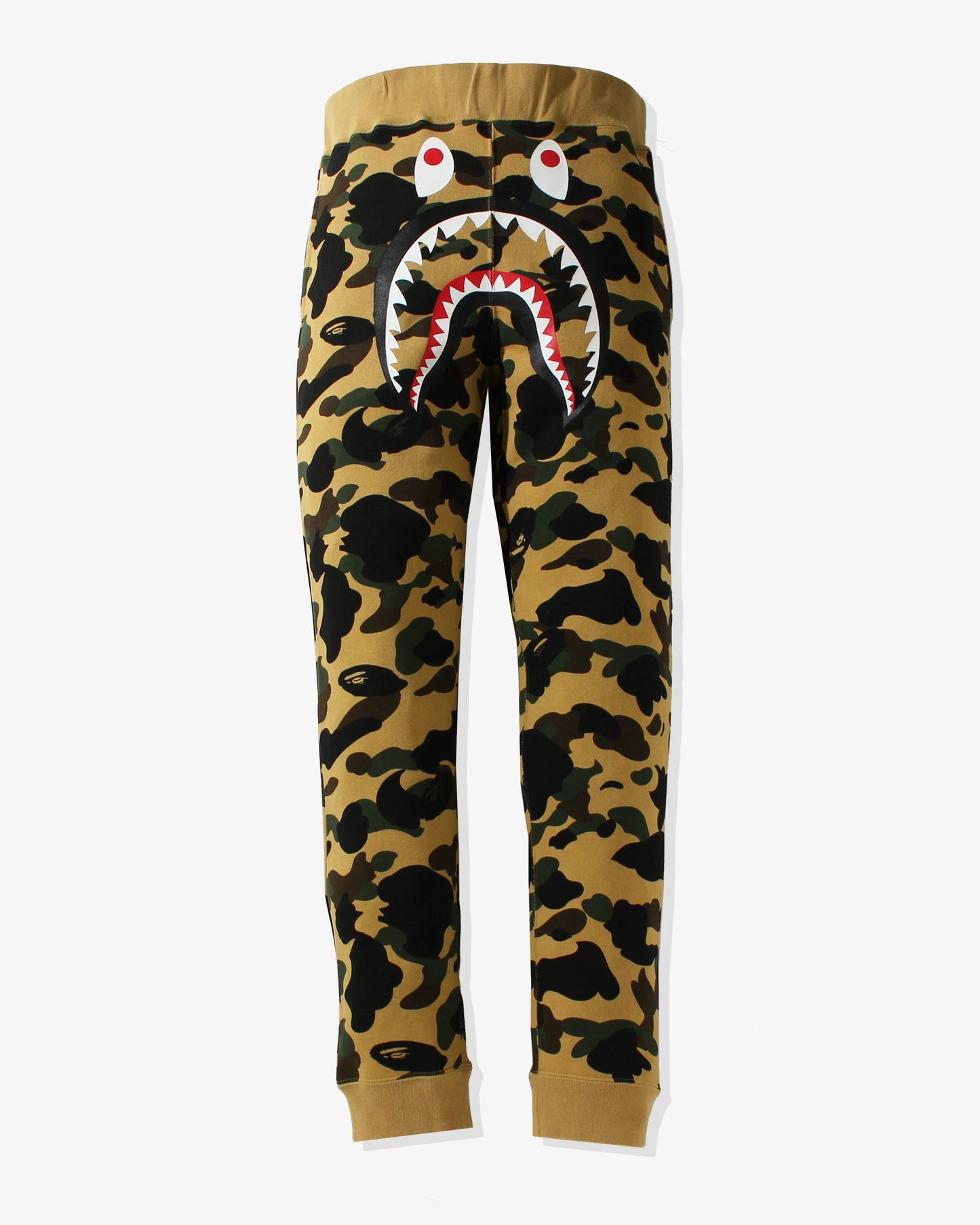 BAPE 1st Camo Shark Slim Fit Sweat Pants - Yellow Camo — view 1 of 4