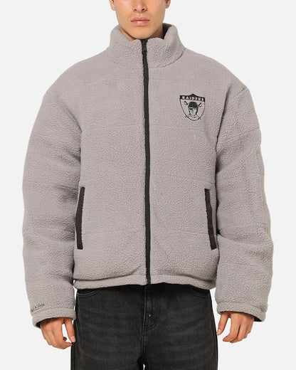 Mitchell & Ness Las Vegas Raiders Reversible Puffer Jacket Black — view 4 of 6