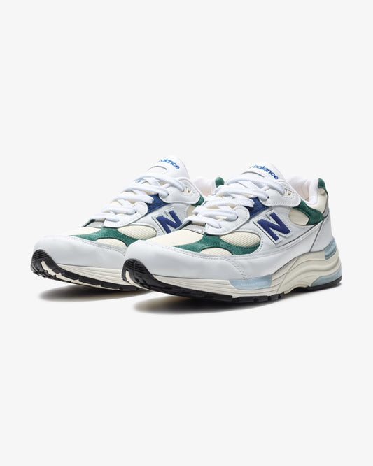 New Balance 992 'made In Usa' - White/ Marshgreen — view 1 of 5