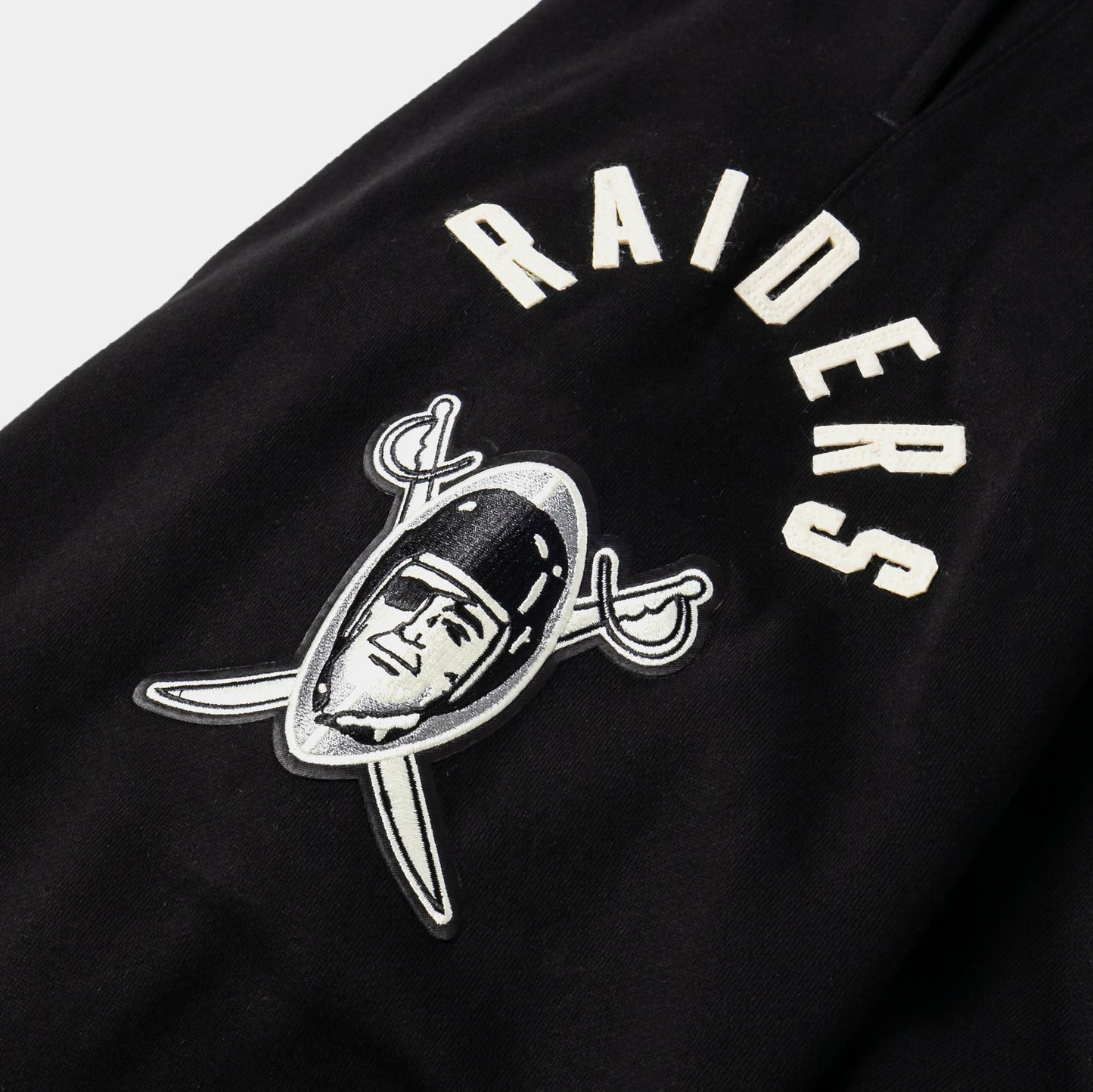 Las Vegas Raiders Original Fleece Mens Sweatpants (Black/White) — view 3 of 4