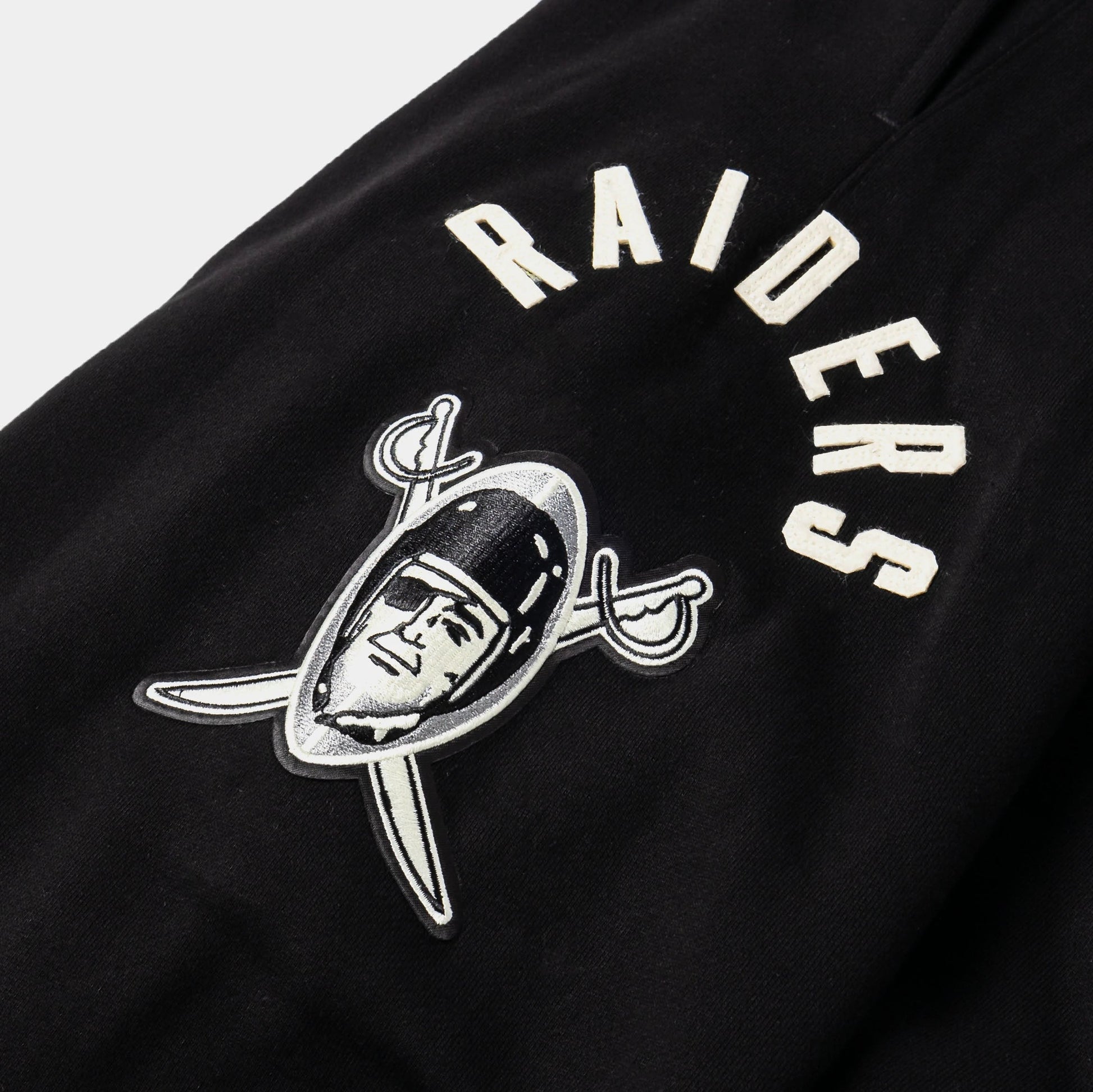 Las Vegas Raiders Original Fleece Mens Sweatpants (Black/White) — view 3 of 4