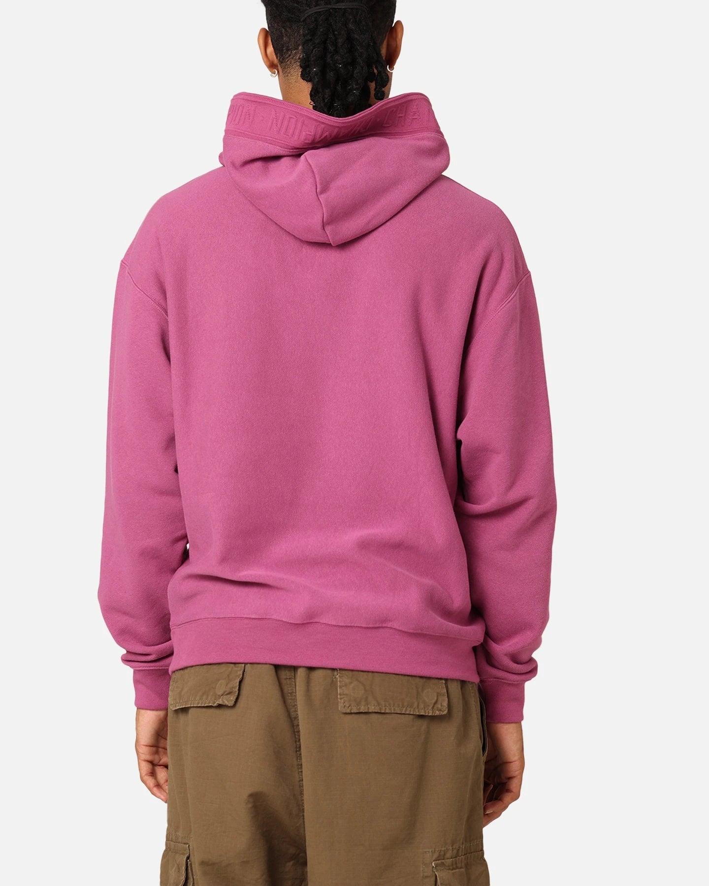 Champion Reverse Weave Terry Tape Hoodie Berry — view 3 of 6