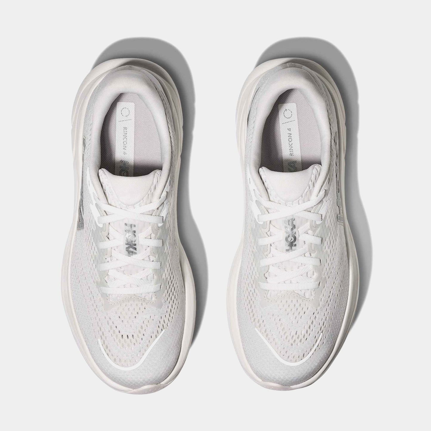 Rincon 4 Womens Running Shoes (White/Silver) — view 2 of 3