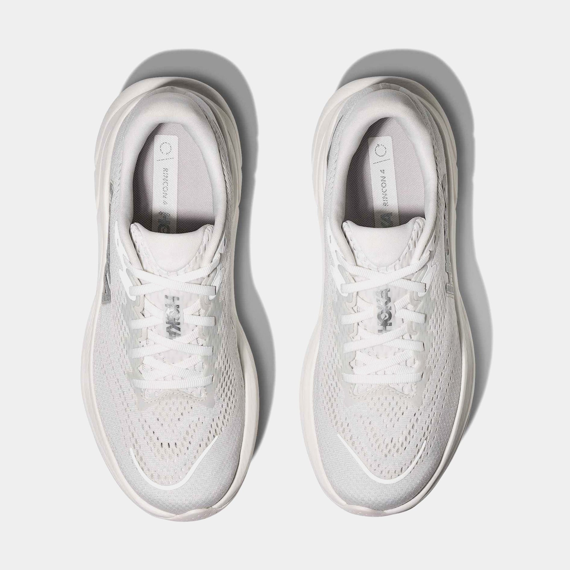 Rincon 4 Womens Running Shoes (White/Silver) — view 2 of 3