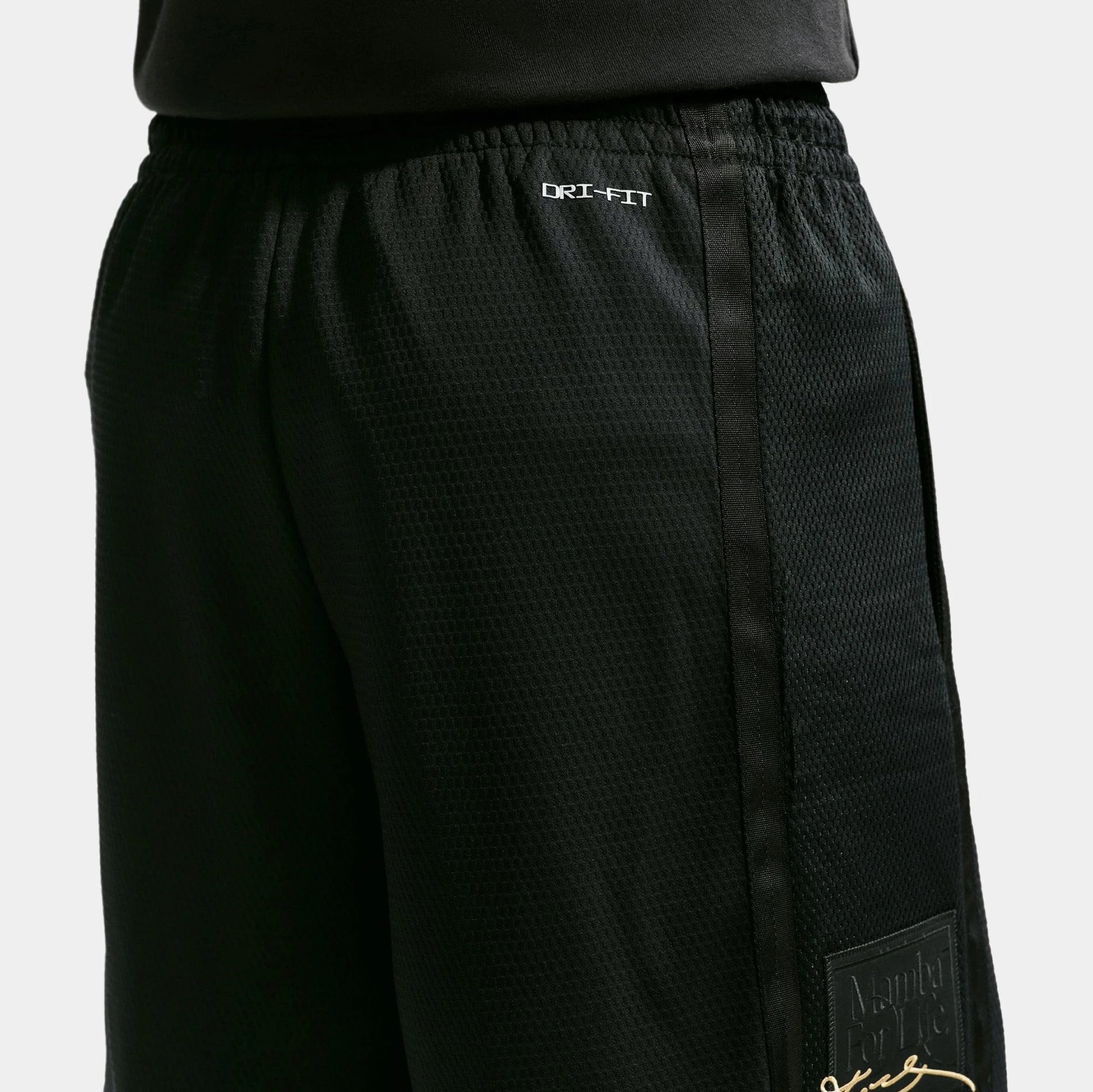 Kobe Basketball Mens Shorts in Black / Metallic Gold — view 4 of 4