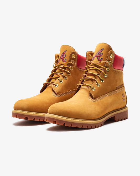 Timberland x MLB 6" Premium Boot 'Braves' - Wheat — view 1 of 6