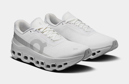 Cloudmonster Womens Running Shoes (White/White) — view 4 of 4