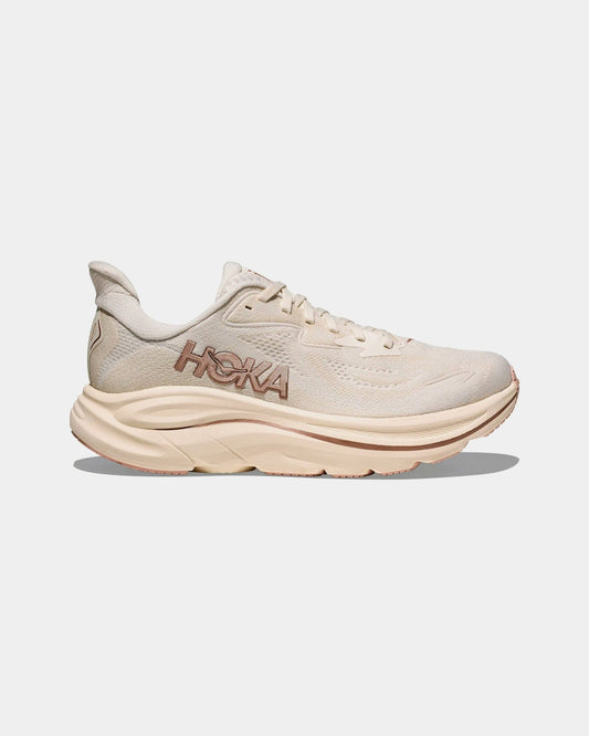 Clifton 10 Womens Running Shoes (Alabaster/Rose Gold) — view 1 of 3