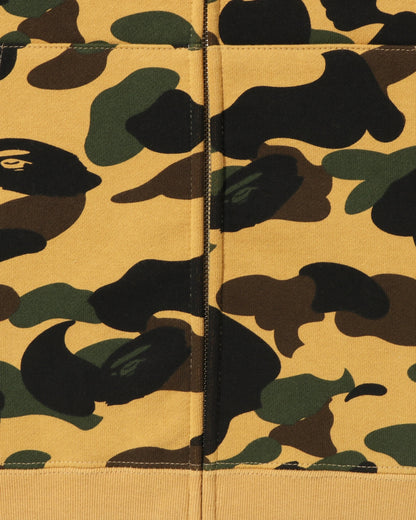 BAPE 1st Camo Ape Head Patched Full Zip Hoodie - Yellow Camo — view 3 of 4