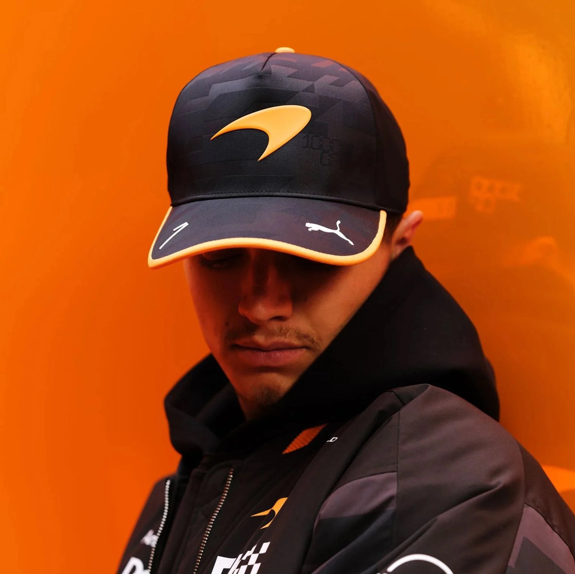 McLaren Racing Replica Norris Adjustable Mens Hat (Papaya) — view 4 of 4