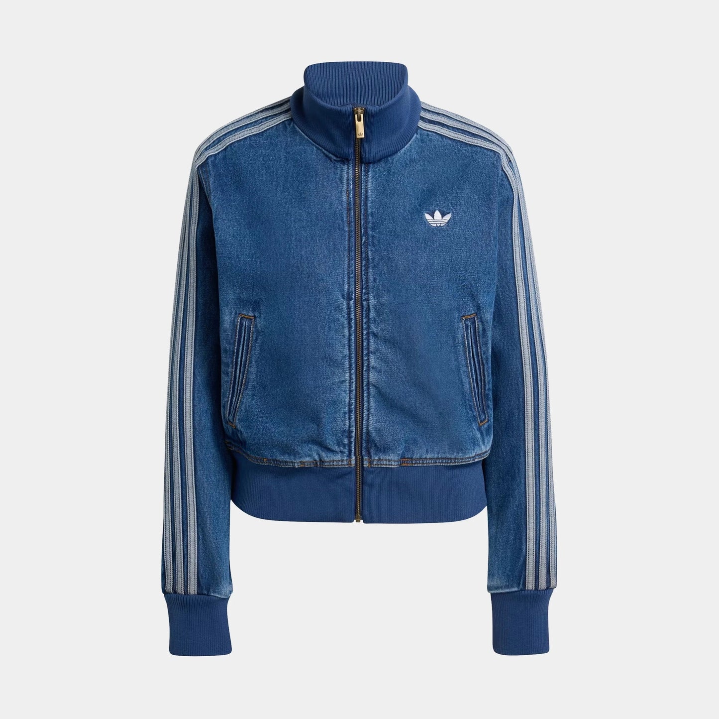 Denim Firebird Track Womens Jacket in Medium Vintage Denim — view 1 of 4