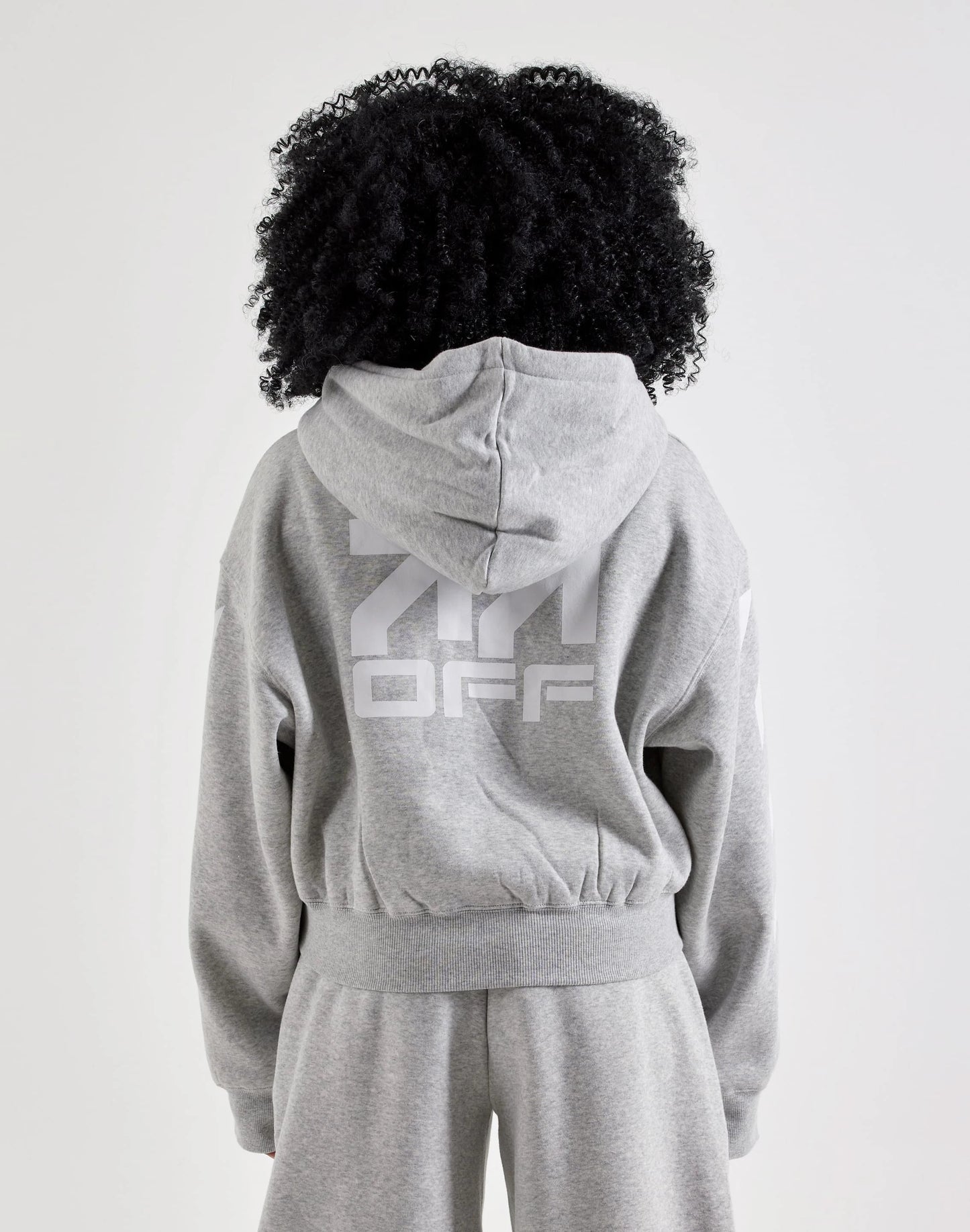 Off-White L/AB Cropped Fleece Hoodie — view 2 of 6