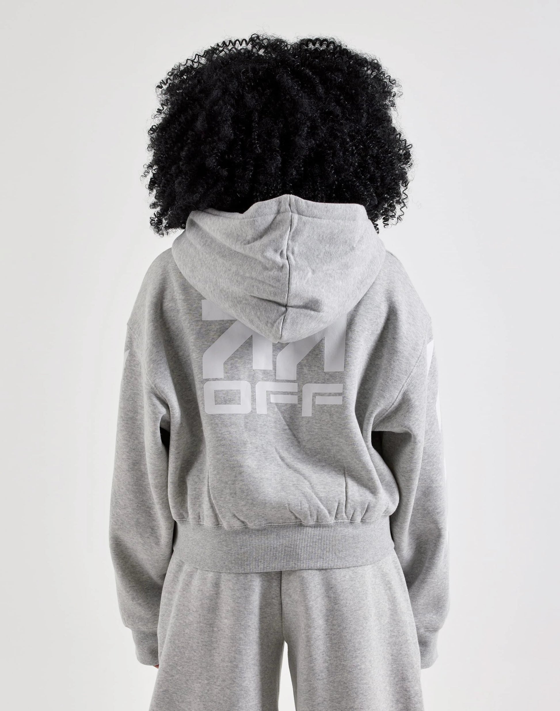 Off-White L/AB Cropped Fleece Hoodie — view 2 of 6